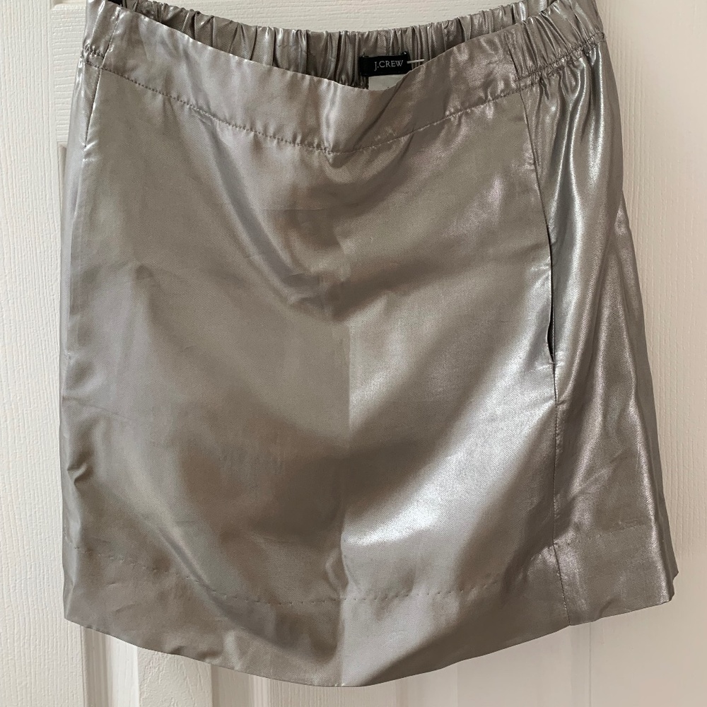 JCREW Silver Minitskirt